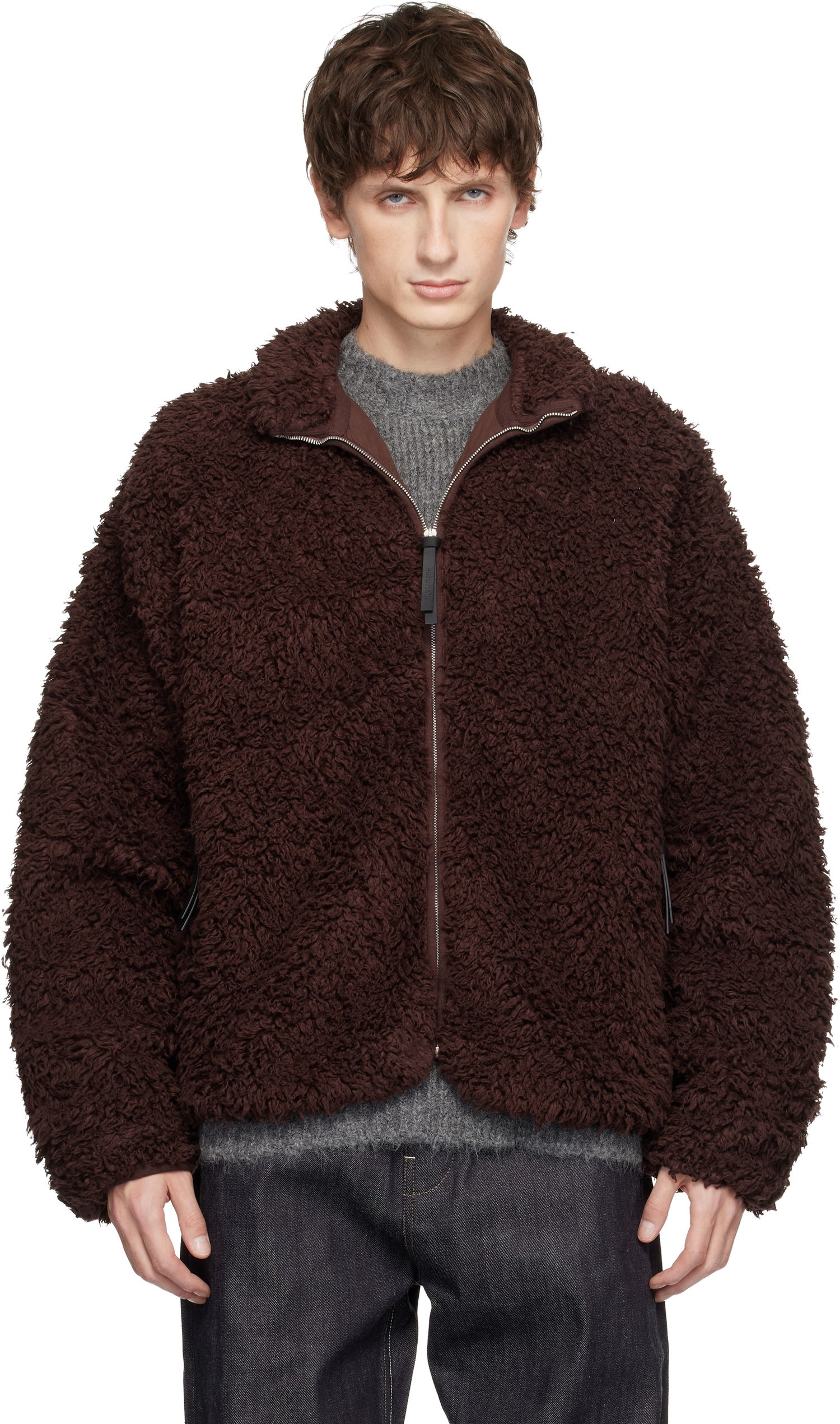 Bunda Jil Sander Jil Sander Fleece Zip Up Jacket Hnedá | J47BN0187_J20088, 0