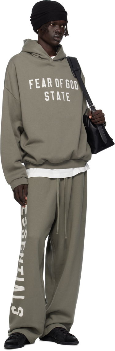 Mikina Fear of God ESSENTIALS 90s Fit Fleece Hoodie Zelené | 192SP256217F, 3