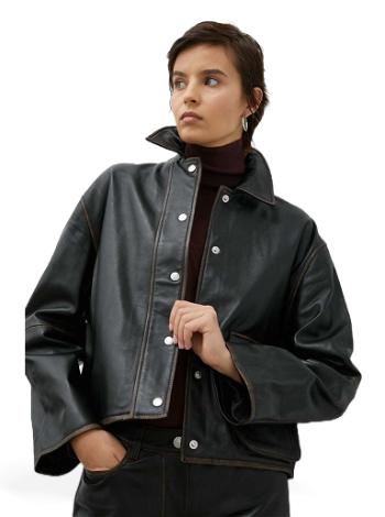 Samsoe Samsoe Lyla Leather Jacket F22400117