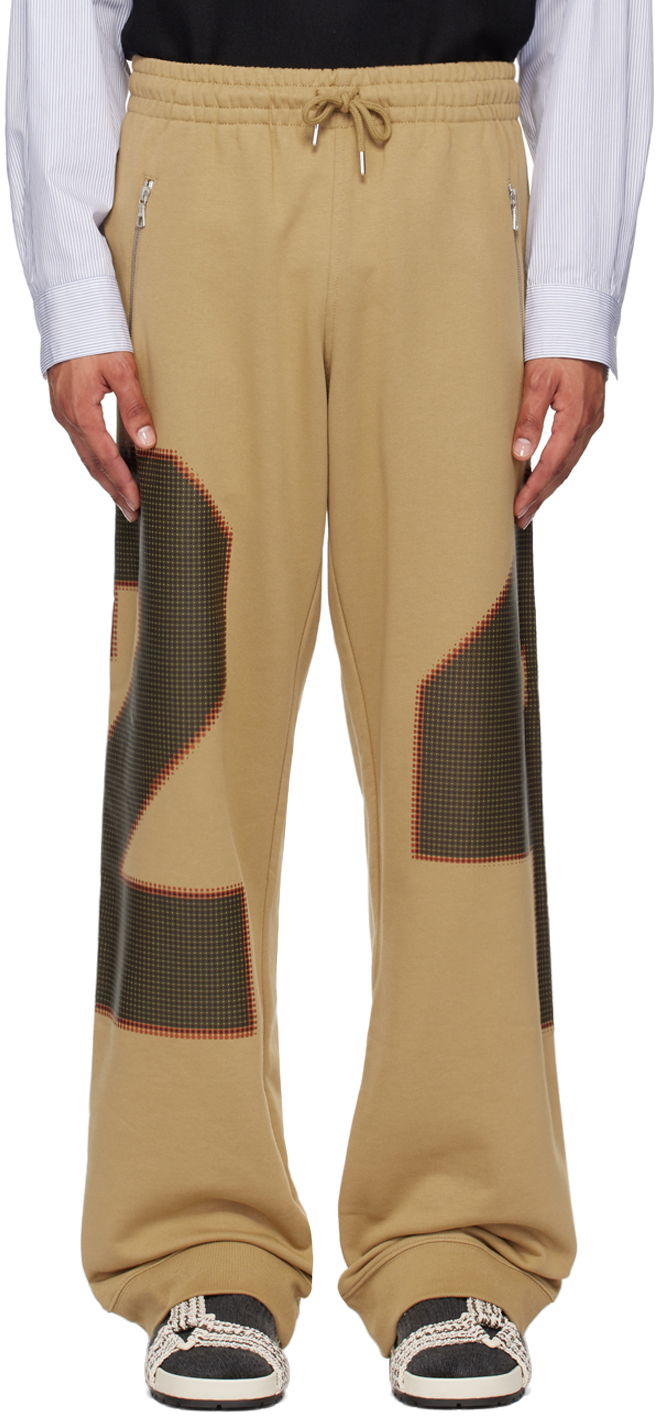 Tepláky Dries Van Noten Beige Loose Sweatpants Béžová | 242-021168-9610