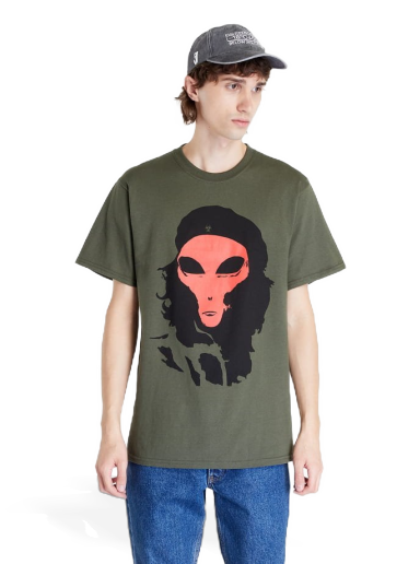 Tričko Pleasures Alien T-Shirt Zelené | P22W057 OLIVE