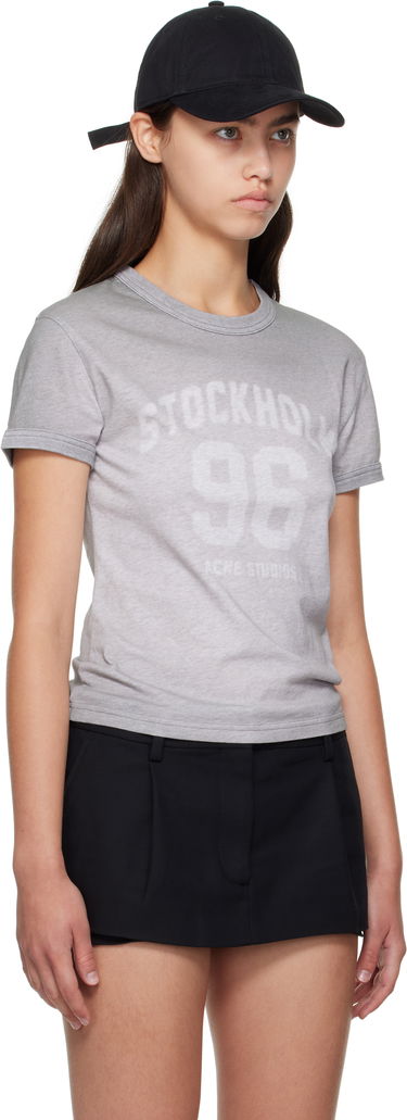 Tričko Acne Studios Acne Studios Vintage Logo T-Shirt Šedá | AL0473-, 1