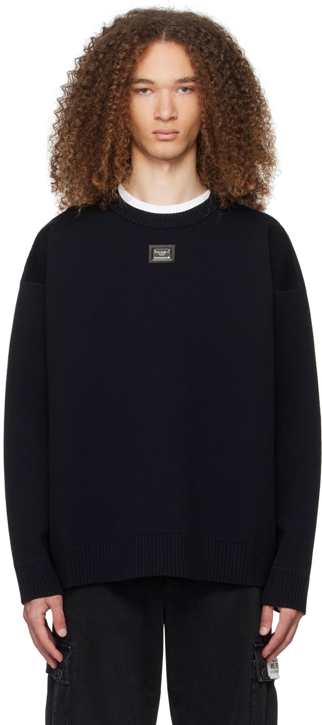 Sveter Dolce & Gabbana Dolce & Gabbana Sicily Label Crewneck Sweatshirt Čierna | GXX33TJFMAI, 0
