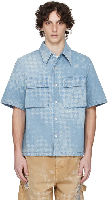 Košeľa AMIRI AMIRI MA Quad Denim Shirt Modrá | AMDNIR1040, 0