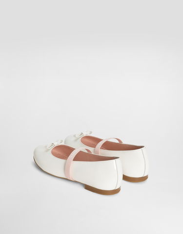 Doplnky Dolce & Gabbana Dolce & Gabbana Patent Leather Ballet Flats with Bow Biela | D11294A483187682, 2