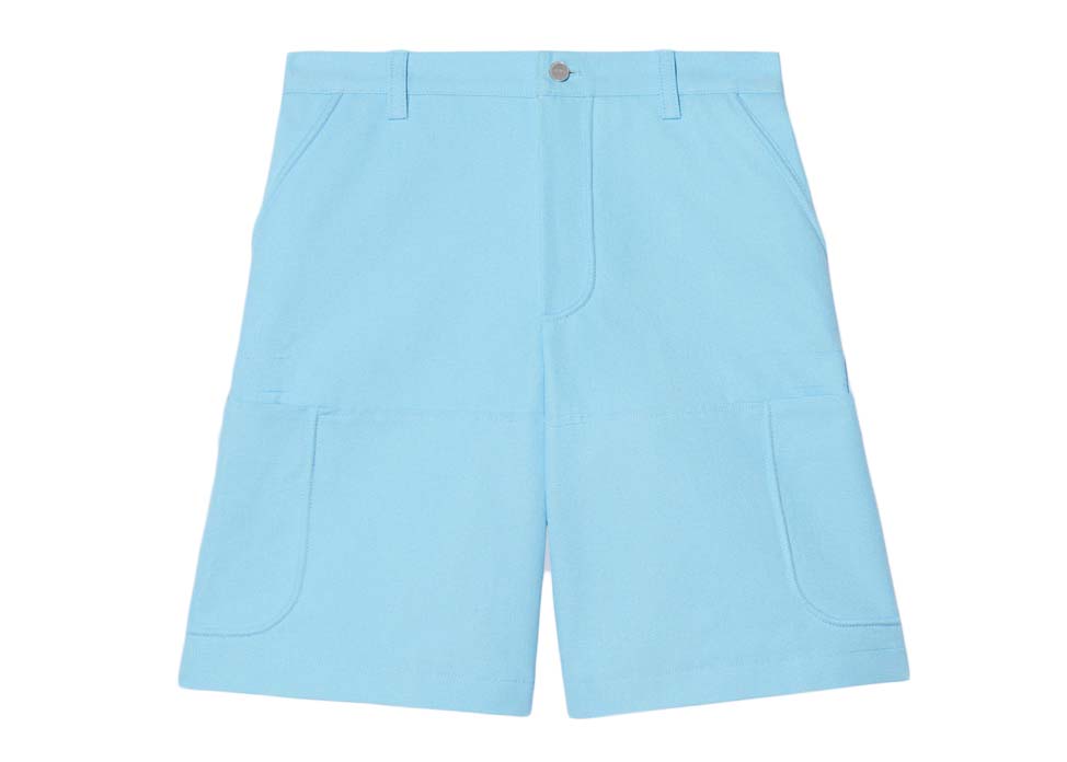 Šortky Jacquemus Le Giardino Workwear Bermuda Shorts Light Blue Tyrkysová | 225PA010-1047 320, 0