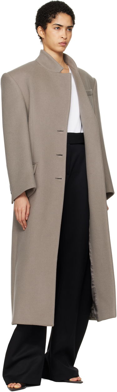 Kabáty The Attico Attico Long Coat Šedá | 250WCC00081 WWV058AA, 3