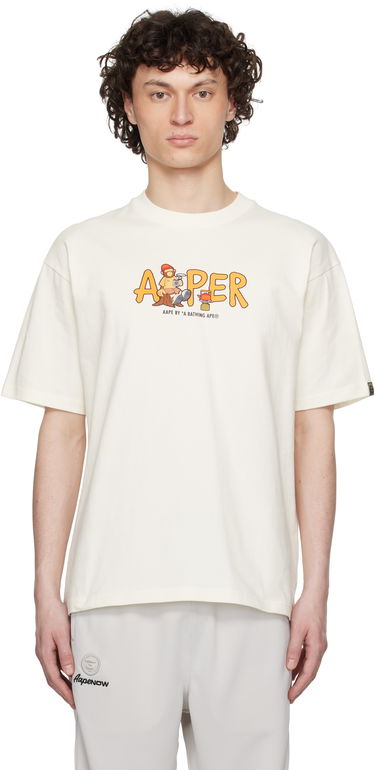 Tričko AAPE by A Bathing Ape AAPE by A Bathing Ape AAPER Graphic T-Shirt Biela | AAPTEM1616XXNIVX, 0