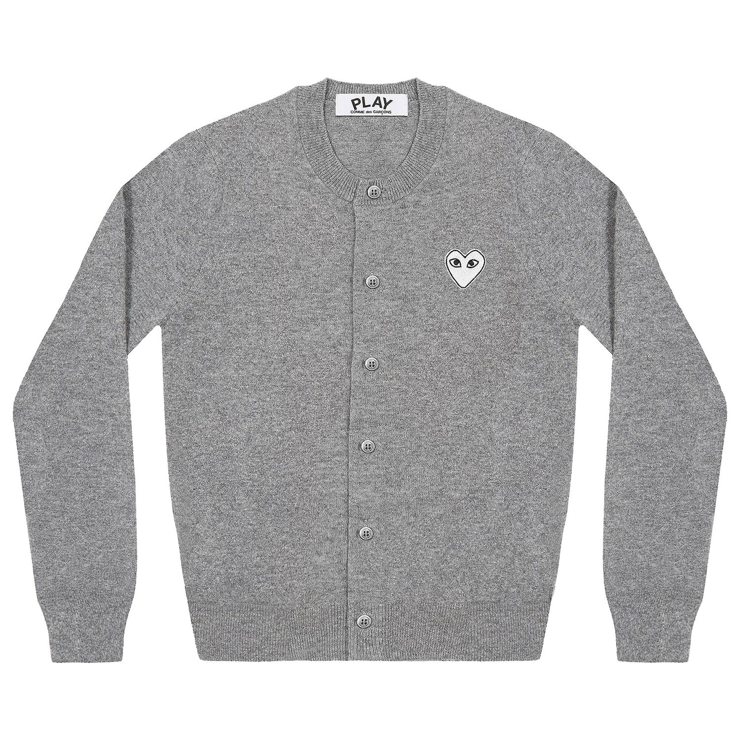 Sveter Comme des Garçons PLAY Heart Cardigan Šedá | AZ N065 051 1, 1