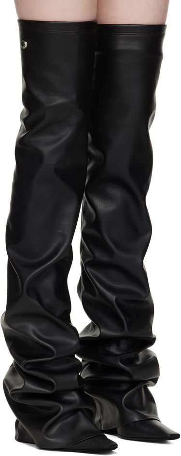 Oblečenie The Attico Attico Robin Thigh-High Boots Čierna | 250WSH00872 PUR003AA, 3
