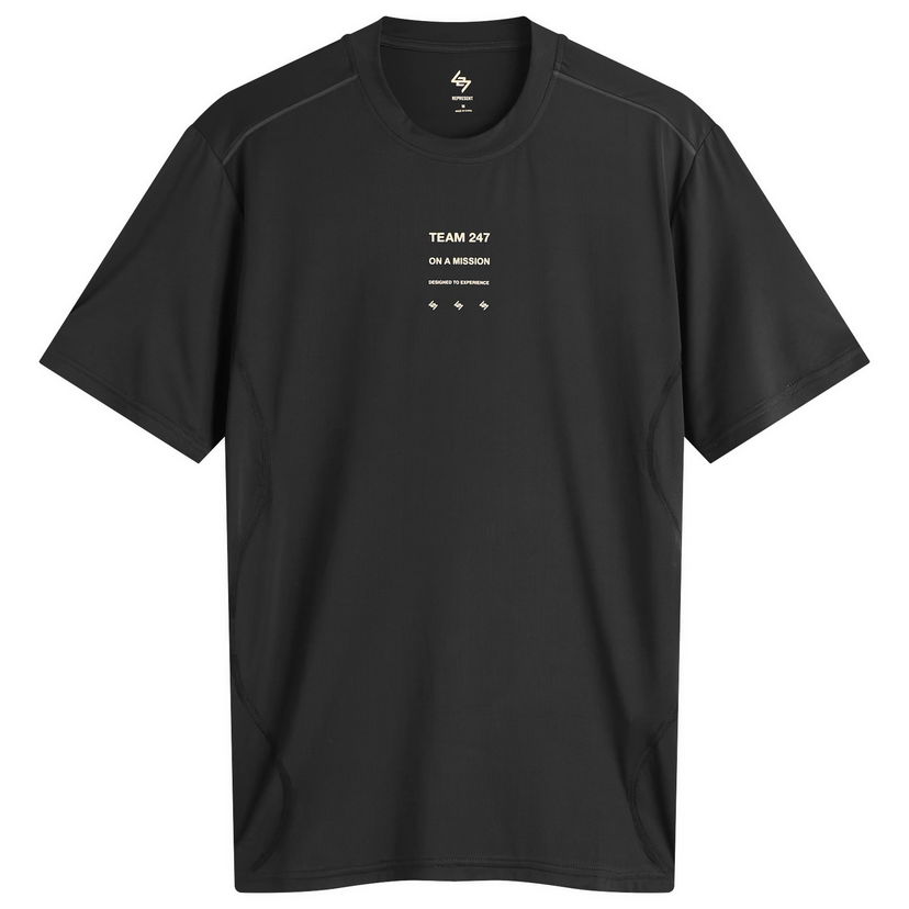 Tričko Represent Clo 247 Short Sleeve Runner T-Shirt Čierna | 247M100018-01