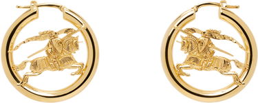 Náušnice Burberry Hoop Earrings with Equestrian Knight Metalická | 8100960, 0