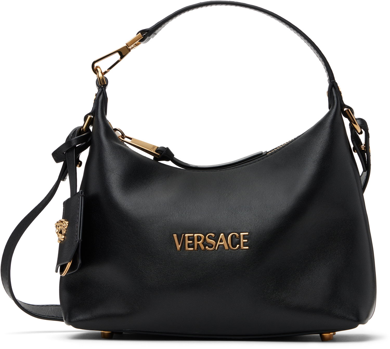 Kabelka Versace Versace Tag Hobo Bag Čierna | 1018302_1A13171_1B00V, 0