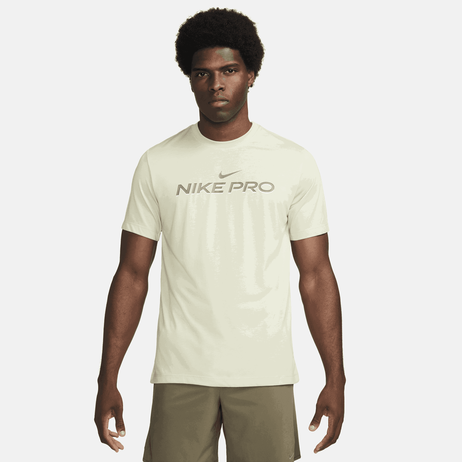 Tričko Nike Dri-FIT Fitness T-Shirt Béžová | FJ2393-371, 0
