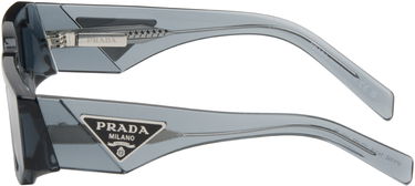 Slnečné okuliare Prada Translucent Rectangular Frame Sunglasses Šedá | 0PR 09ZS 17T08Z54 8056262511428, 2