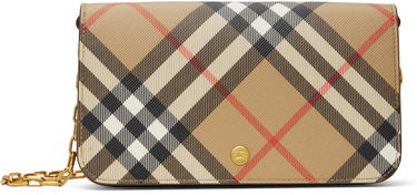 Taška cez rameno Burberry Burberry Chain Strap Wallet Béžová | 8095123, 0