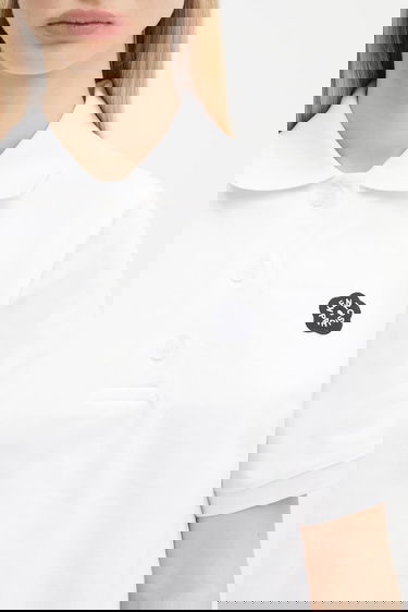 Polo tričko KENZO Kenzo Boke Flower 2.0 Cropped Polo Shirt Biela | FF52TS1604SB.01, 3