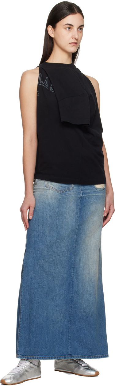 Tielko Maison Margiela MM6 Maison Margiela Dual Wear Varsity Print Tank Top Čierna | S52NF0012 M20050, 4