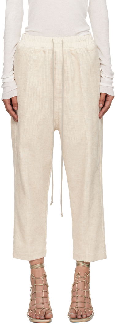 Nohavice Rick Owens Rick Owens Concordians Drawstring Astaires Trousers Béžová | RP02E4303 MLC, 0