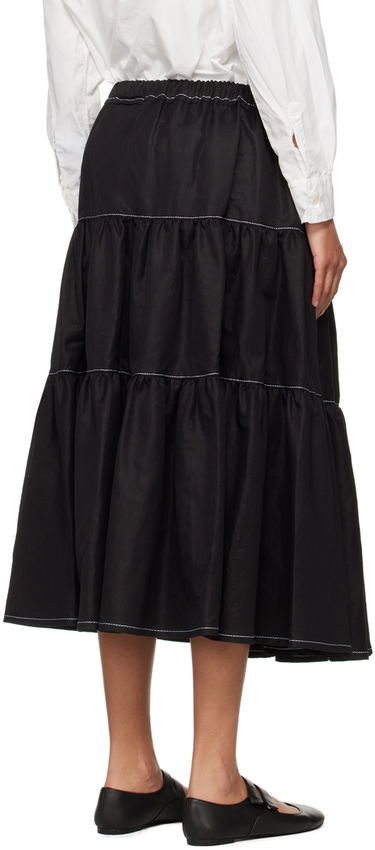 Sukňa Comme des Garçons Comme Des Garçons Tiered Midi Skirt Čierna | TM-S026-051, 2