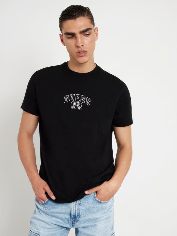 Tričko GUESS Back Print T-Shirt Čierna | M4YI0OKA7O0