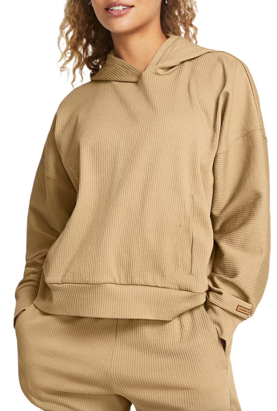 Mikina Under Armour Rib Hoodie Béžová | 1382732-263, 0