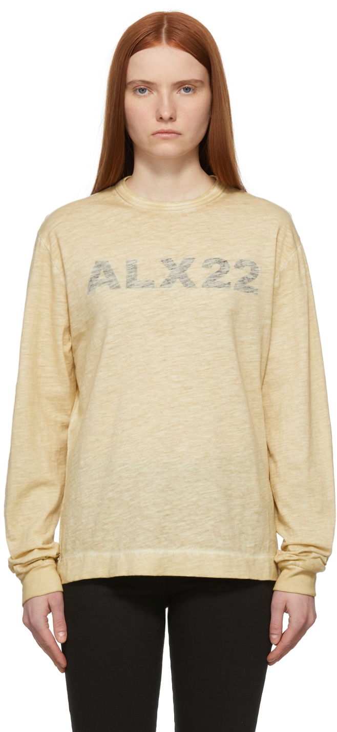 Tričko 1017 ALYX 9SM Graphic Print Long Sleeve T-Shirt Žltá | AAMTS0263FA01.S22, 0