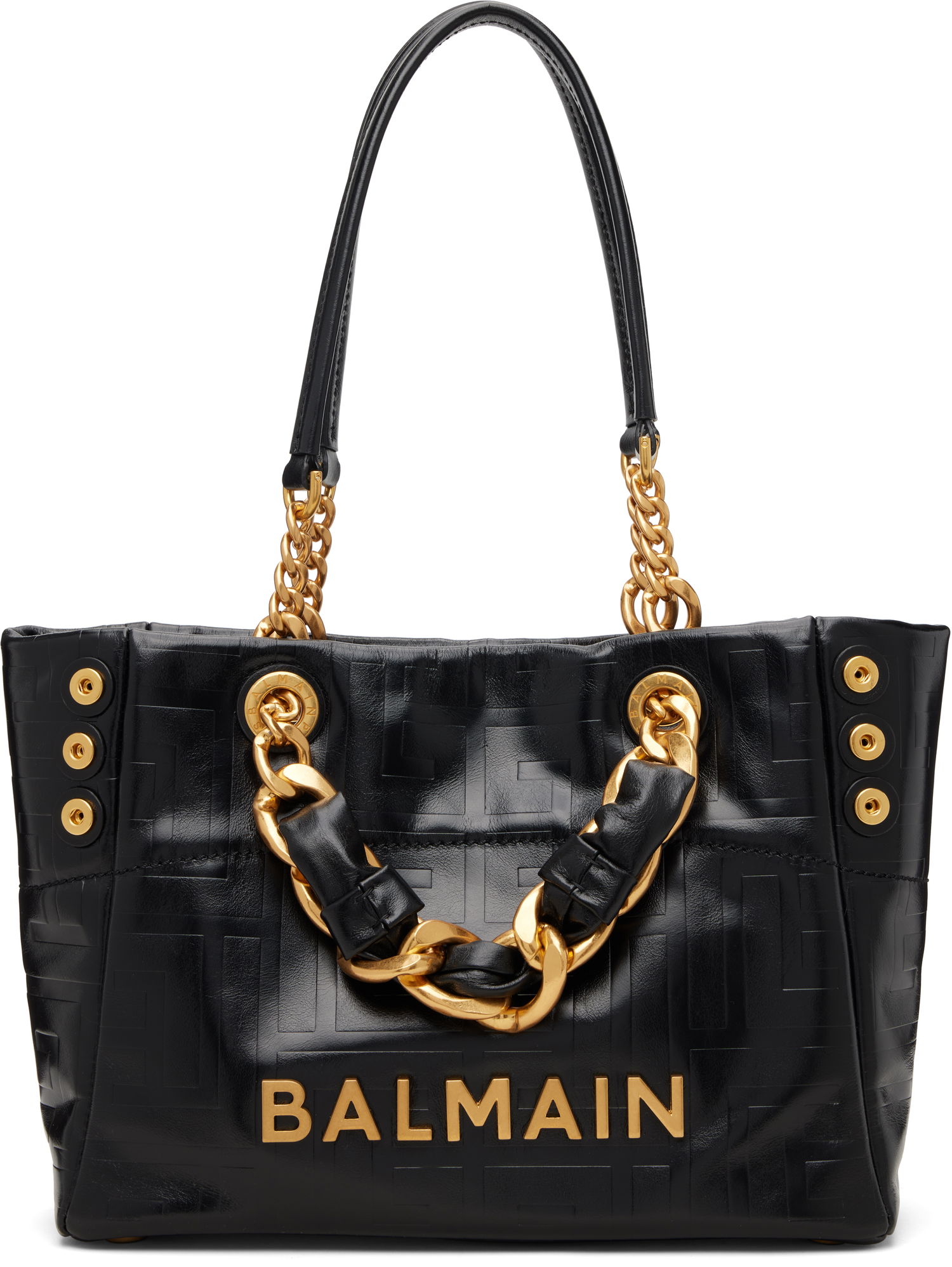 Tote bag Balmain Small 1945 Soft Tote Čierna | GN1FD871LETF, 0