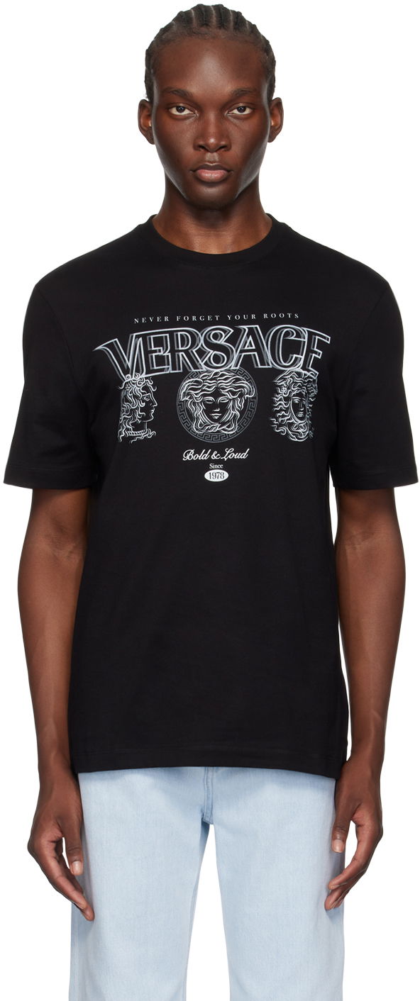 Tričko Versace Black 'The Evolution Of Medusa' T-Shirt Čierna | 1013302_1A11408