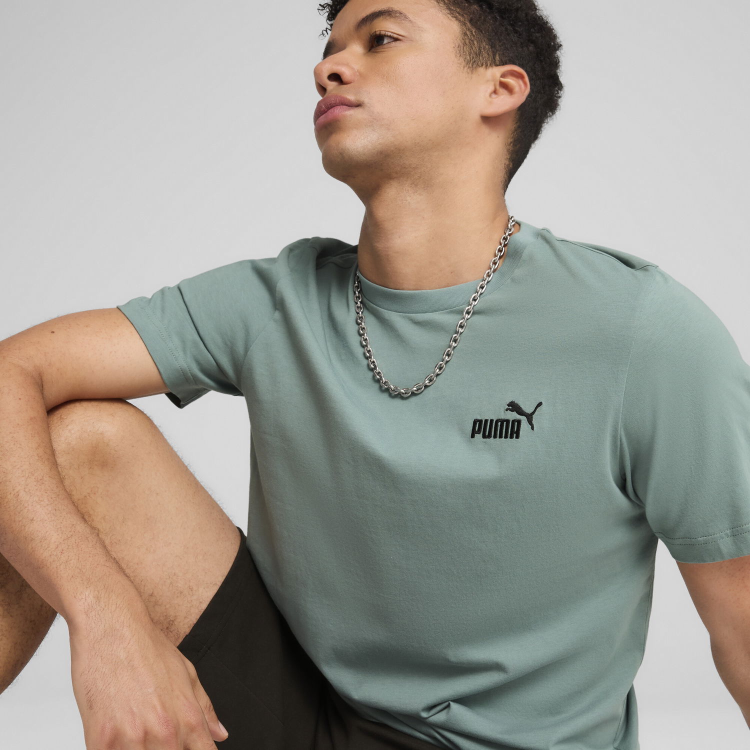 Tričko Puma Essentials Small Logo T-Shirt Zelené | 682535_30, 1
