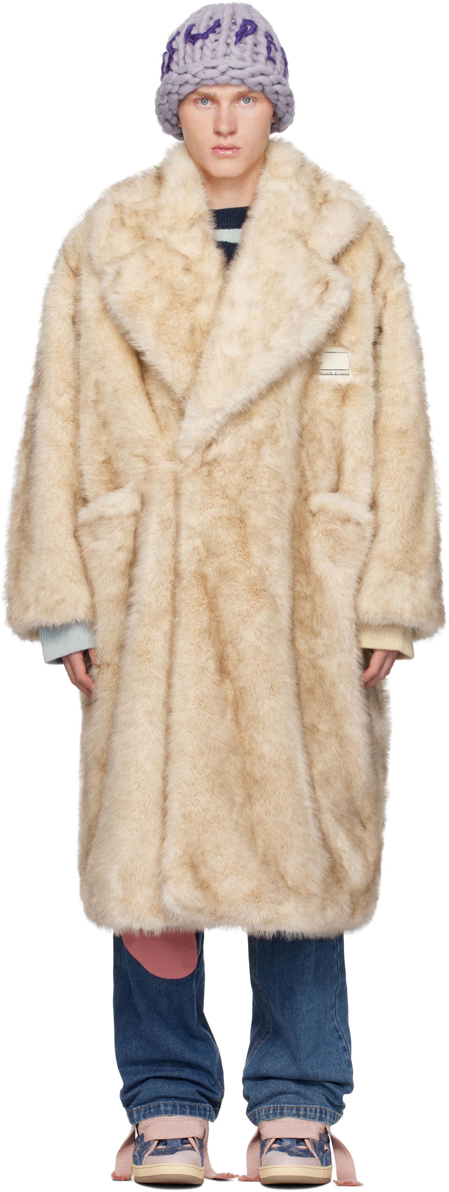 Faux Fur Oversized Long Coat