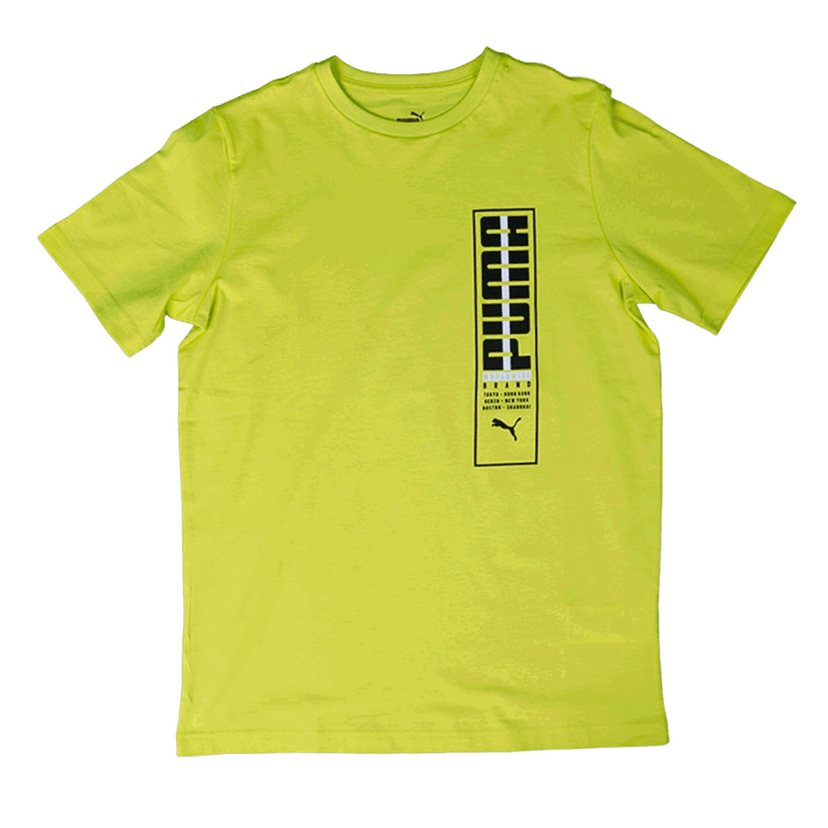 Tričko Puma Urban Graphic T-Shirt Žltá | 673179-02