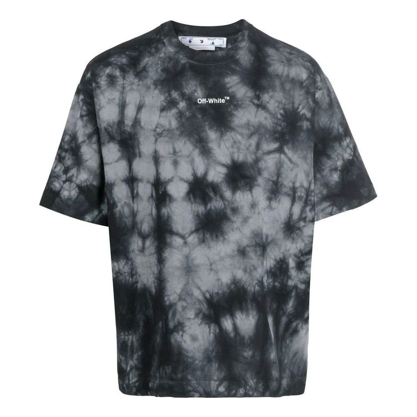 Tričko Off-White Off-White FW22 Tie Dye Logo Short Sleeve Loose Fit T-Shirt Čierna | OMAA120F22JER0090701