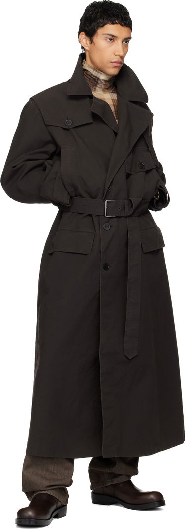 Trenčkot Dries Van Noten Dries Van Noten Overdyed Trench Coat Hnedá | 252-020249-2101, 3