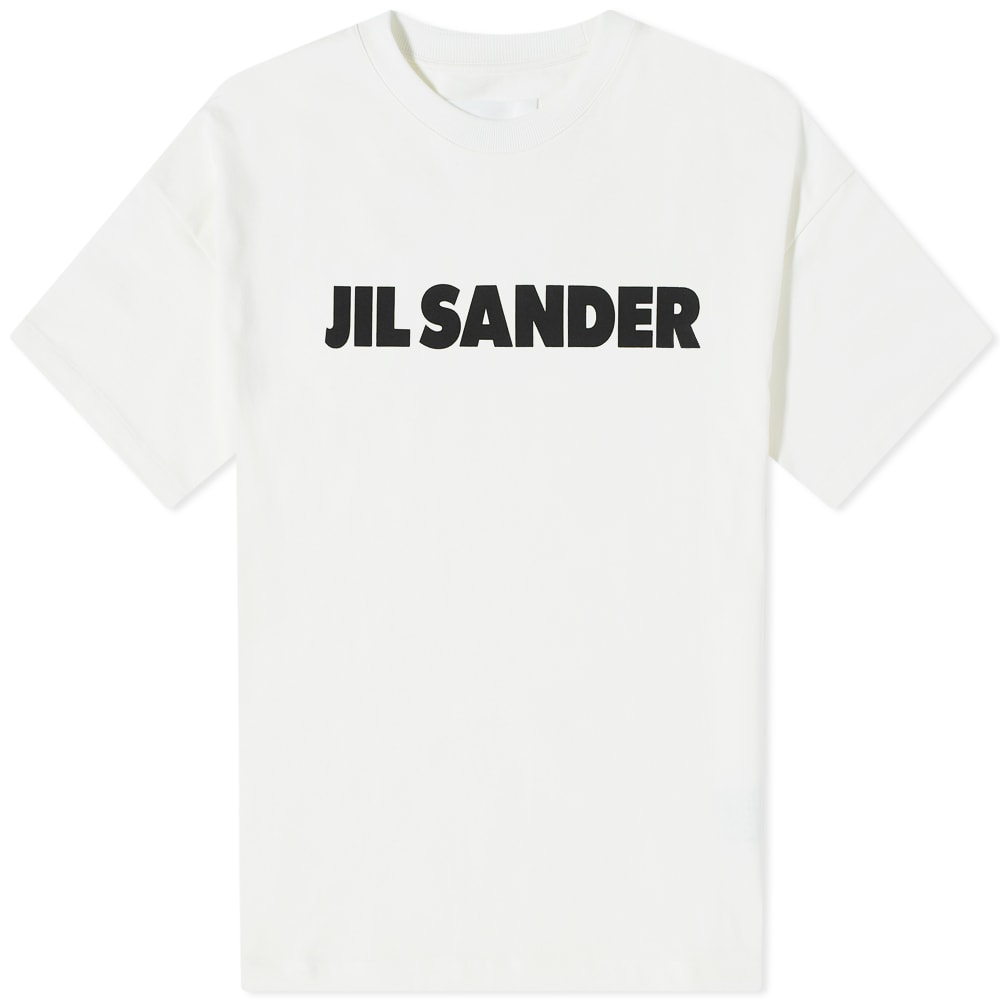 Tričko Jil Sander Logo Tee Biela | J21GC0001-J45047-102, 0