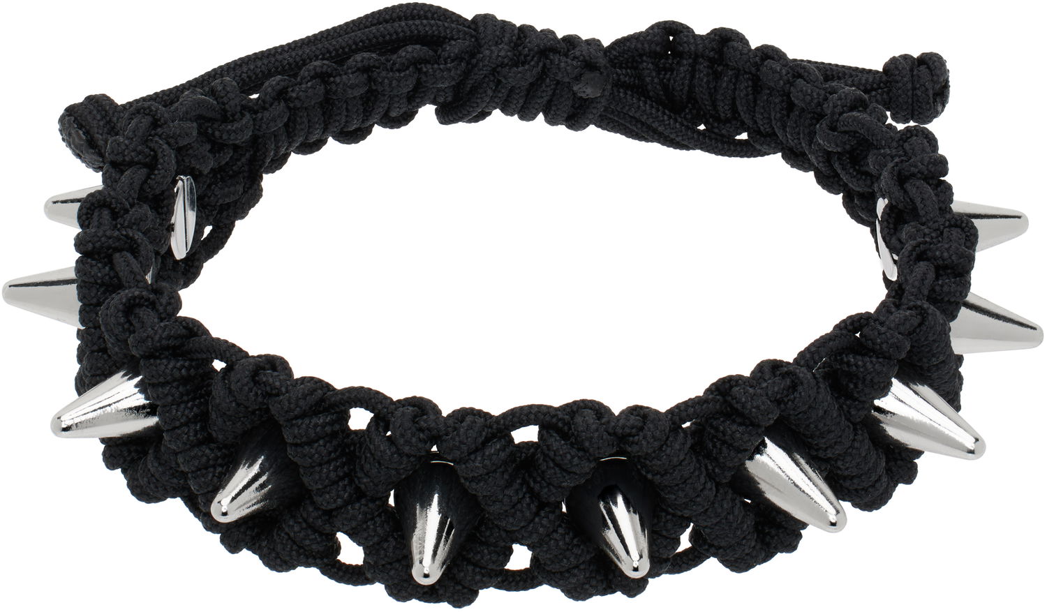 Náramok We11done We11done Handmade Studded Bracelet Čierna | WD-AJ0-25-599-U-BK, 0