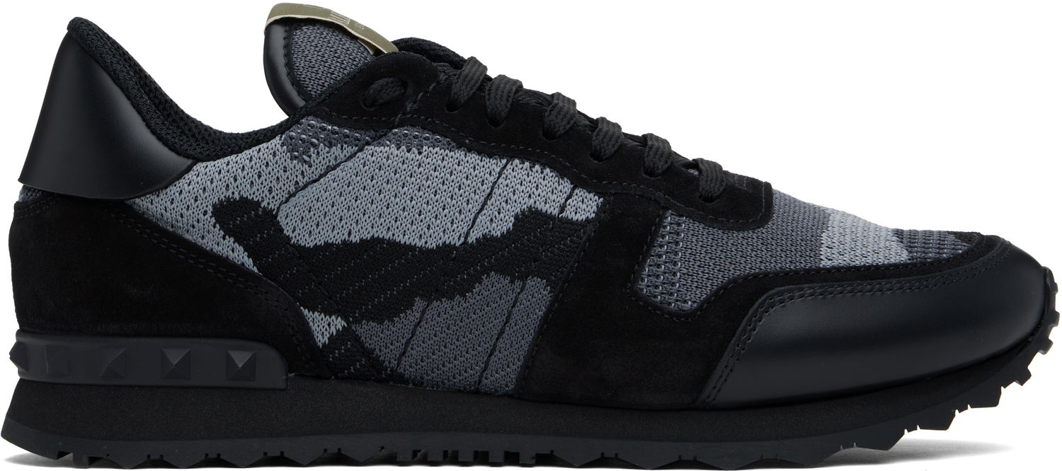 Starostlivosť o obuv Valentino Valentino Garavani Rockrunner Mesh Camouflage Čierna | 6Y2S0723QRK, 0