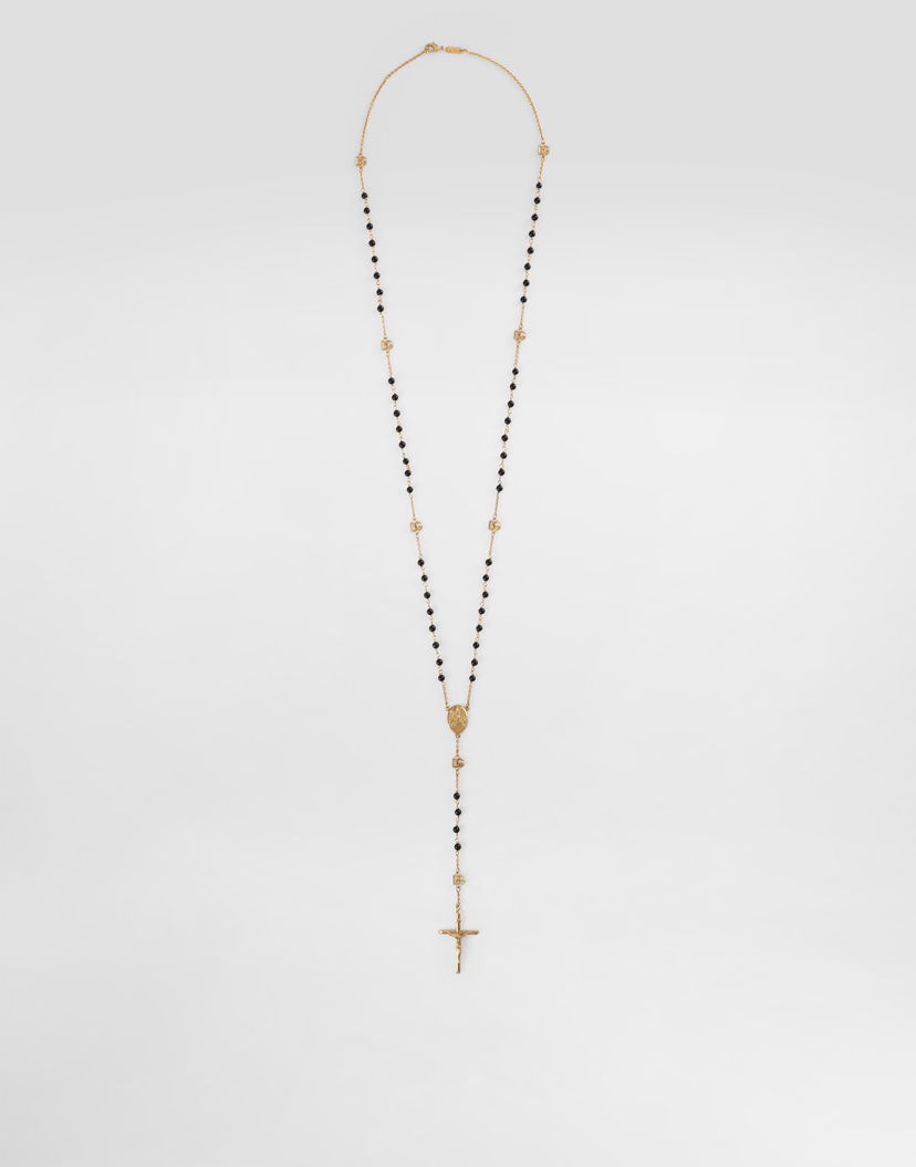 Náhrdelník Dolce & Gabbana Dolce & Gabbana Rosary-style Metal Necklace Onesize Čierna | WNR4C3W1111ZOO00
