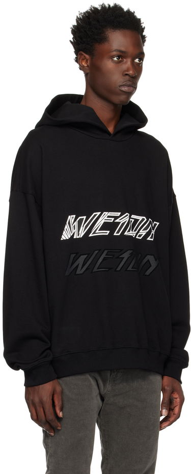 Mikina We11done We11done Speed Logo Hoodie Čierna | WD-TH3-22-776-U-BK, 1