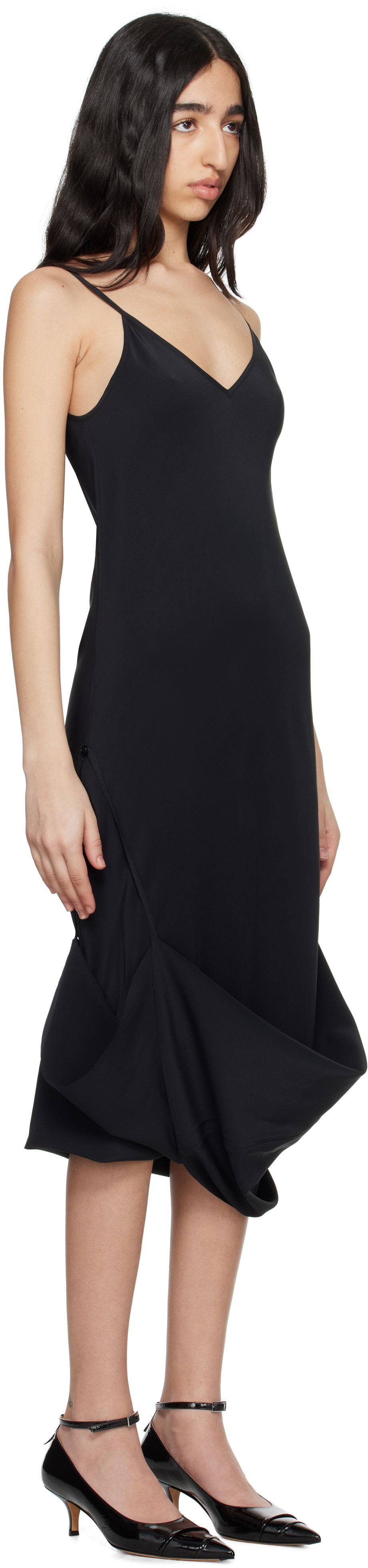 Šaty Maison Margiela MM6 Maison Margiela Silk Maxi Slip Dress Čierna | S62DG0047 M35441, 1