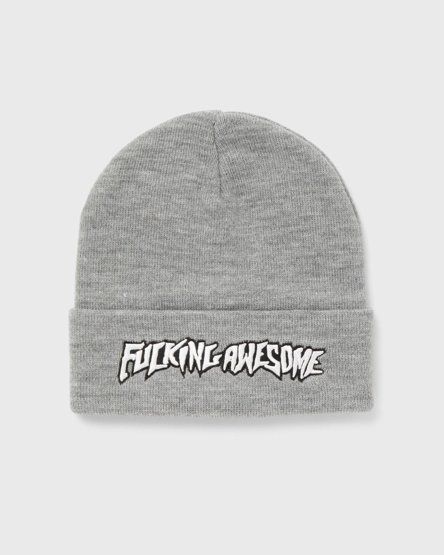 Kulicha Fucking Awesome Stamp Cuff Beanie Šedá | PN8273-GREY, 0