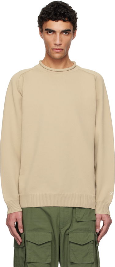 Sveter NANAMICA Nanamica 12G Crew Neck Sweater Béžová | S25SJ008U, 0