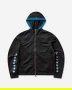 Novalis Styrax Hooded Full-Zip Track Jacket with Diamond Pattern Side Stripes