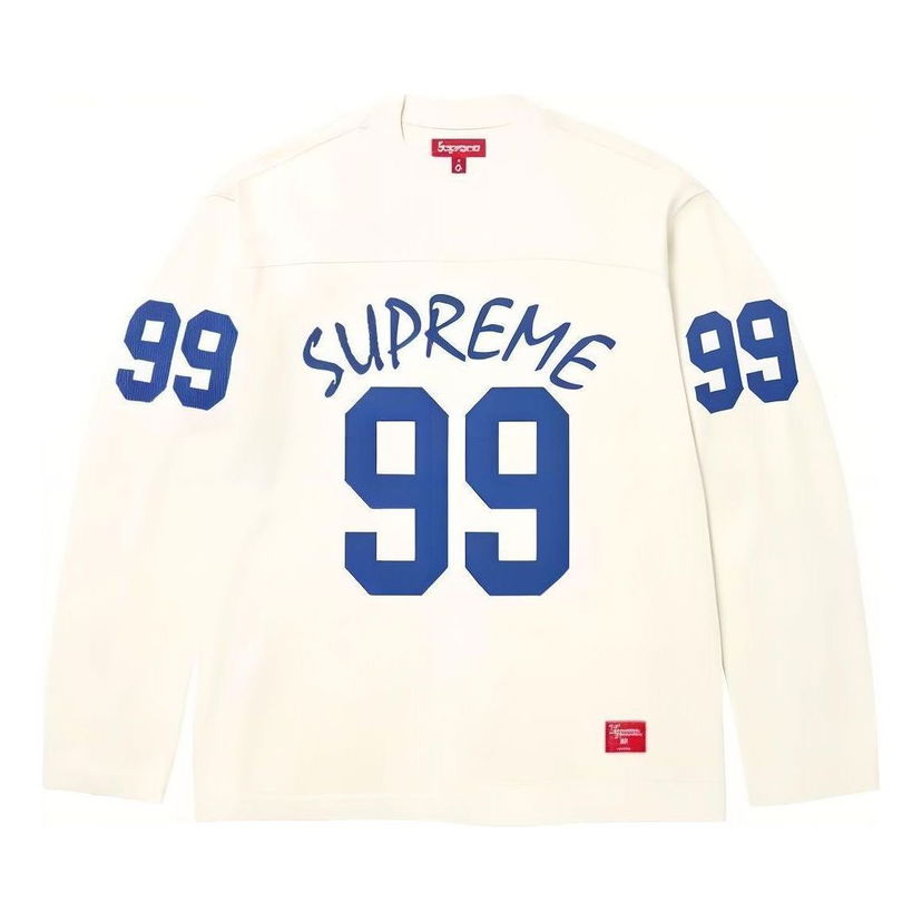 Sveter Supreme Long Sleeve Football T-Shirt Biela | SUP-SS24-015