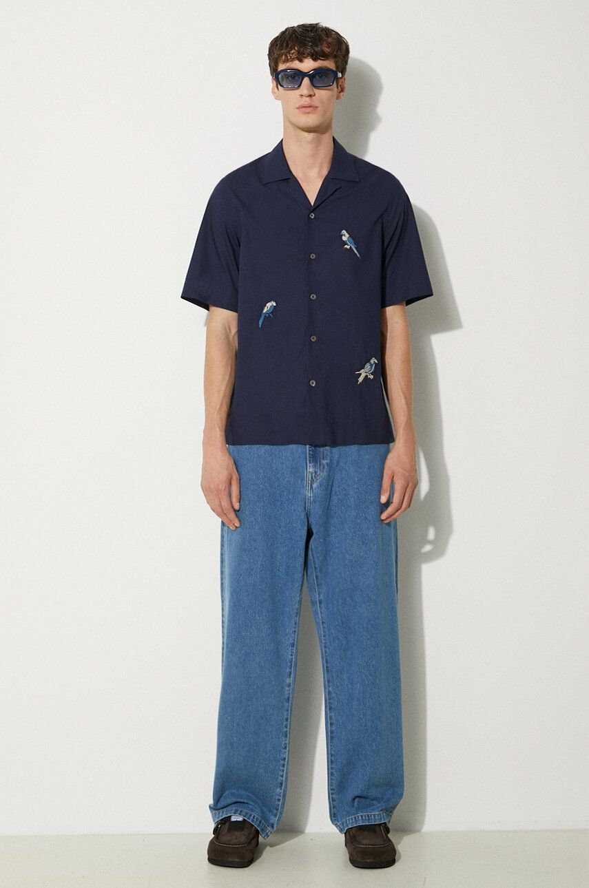 Košeľa Paul Smith Paul Smith Bird Embroidered Regular Fit Shirt Navy | M1R.905UE.N01592, 1