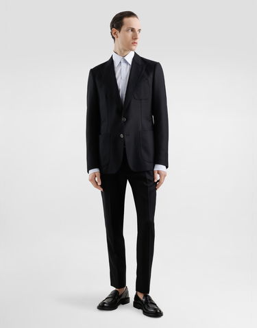 Bunda Dolce & Gabbana Dolce & Gabbana Single-Breasted Wool Jacket Čierna | G2TF4TFM2GUN0000, 1