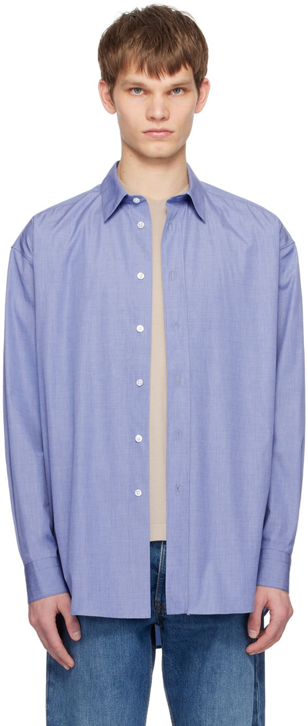 Košeľa The Row Miller Button Up Shirt Modrá | 565-W2622, 0