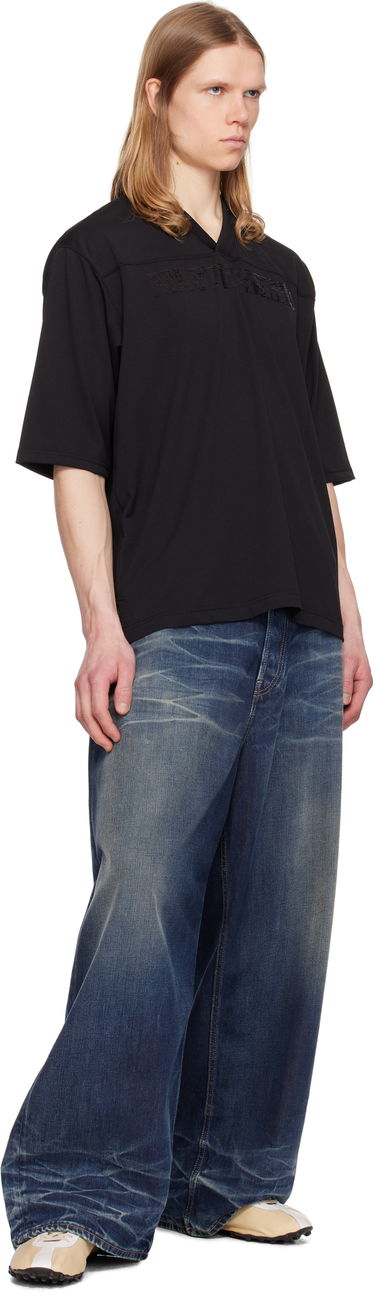 Tričko Mastermind WORLD MASTERMIND WORLD MW Football V-Neck Jersey Čierna | MW25S14-TS023-603, 3