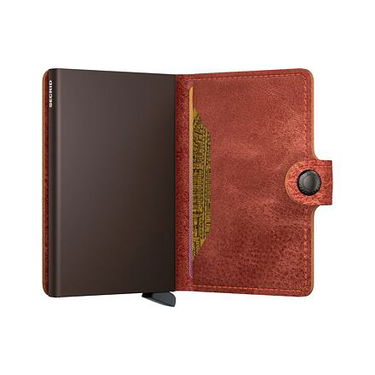 Peňaženka Secrid Vintage Leather Mini Wallet Oranžová | MV-Orange, 3