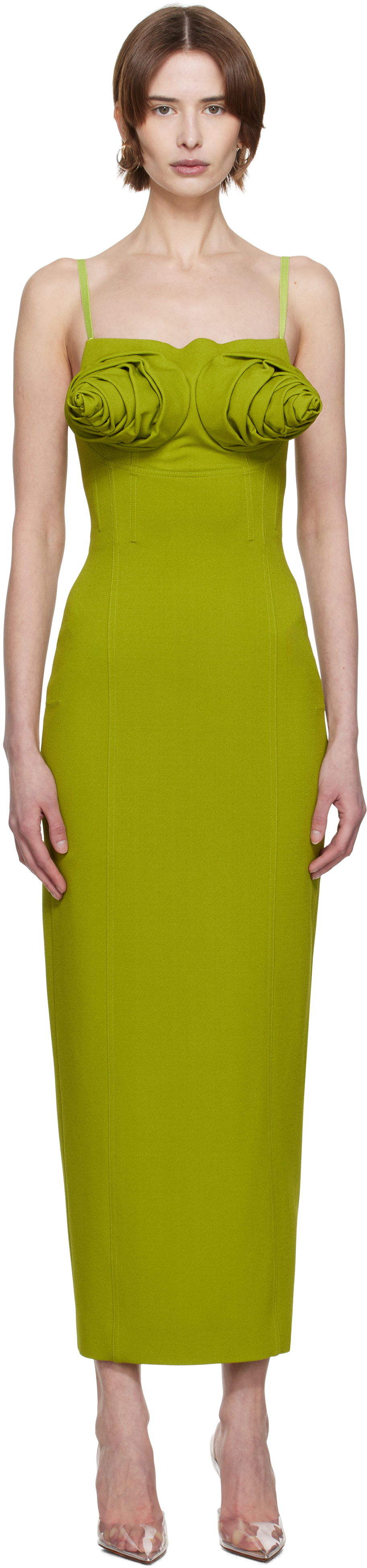 Šaty Jean Paul Gaultier Jean Paul Gaultier 'The Conical Bra Cup' Maxi Dress Zelené | 25/33-F-RO330-J081-43, 0
